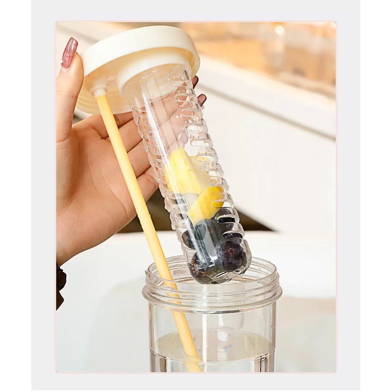 BOTOL MINUM INFUSE JUICE STRAW 700 ML TUMBLR [SWEETSPACE]