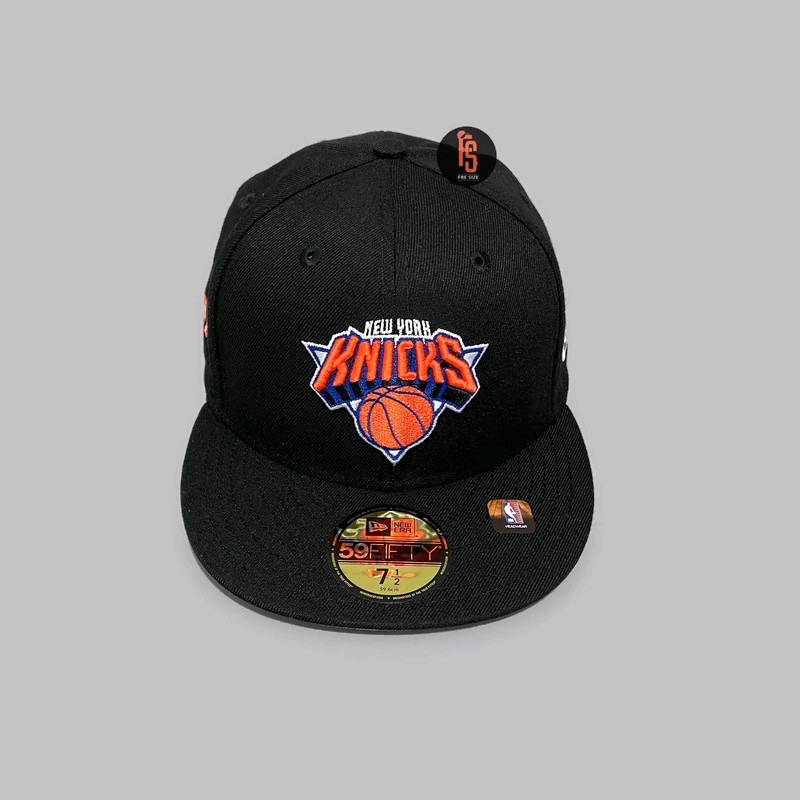 TOPI NEW ERA ORIGINAL 5950 NBA CITY 1 NEW YORK KNICKS BLACK ORANGE