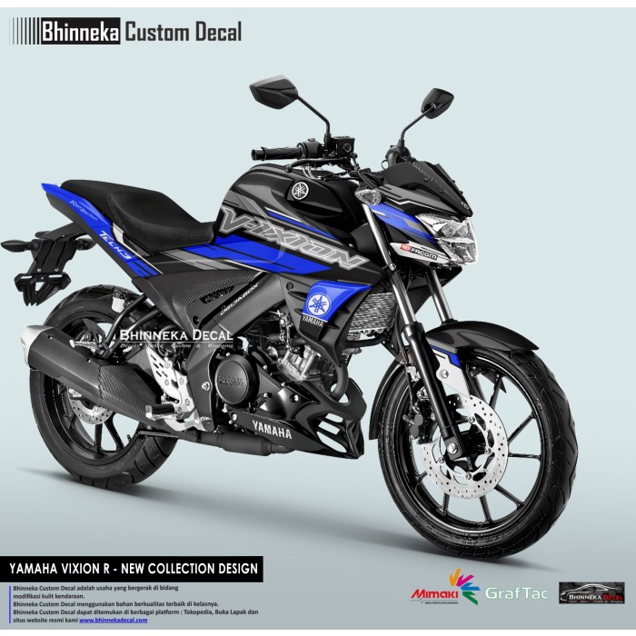 Decal Sticker Yamaha VIXION R GRAFIS BIRU