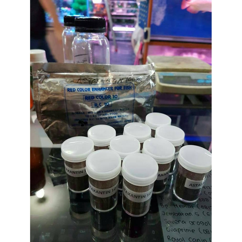 

astaxanthin 10gr bubuk 100 ORI JEPANG pewarna merah alami ikan Murah