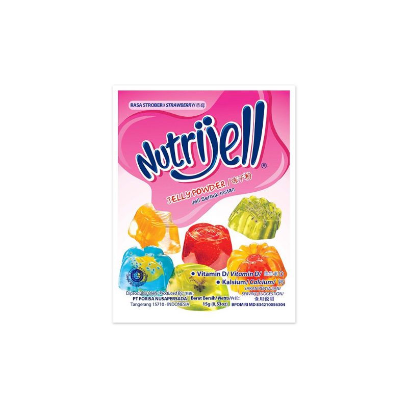 

nutrijell rasa strawberry 15gr