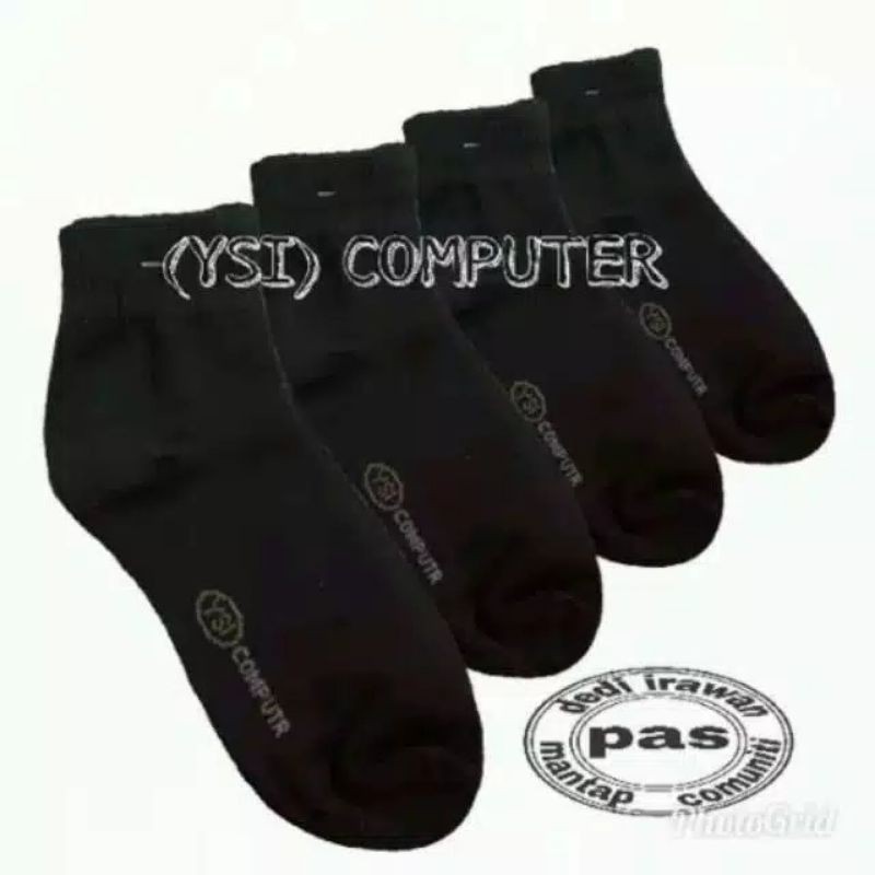 Kaos Kaki Hitam / Putih Pendek Bahan Tebal ORIGINAL