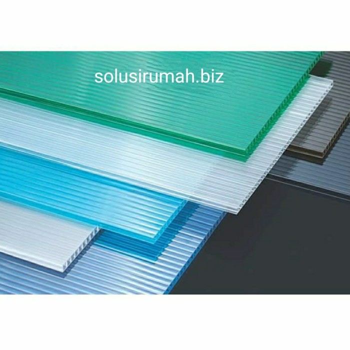 polycarbonat Custom 4mm /100cm warna polycarbonate 4.2mm plastik 4 mm