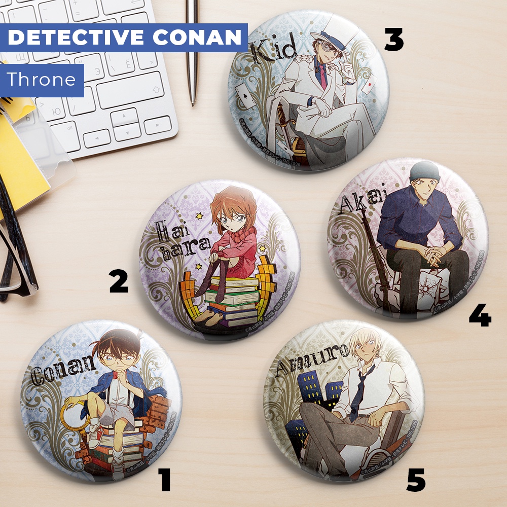 Jual Pin Detective Conan Throne Pin Peniti Ganci Gantungan Kunci ...