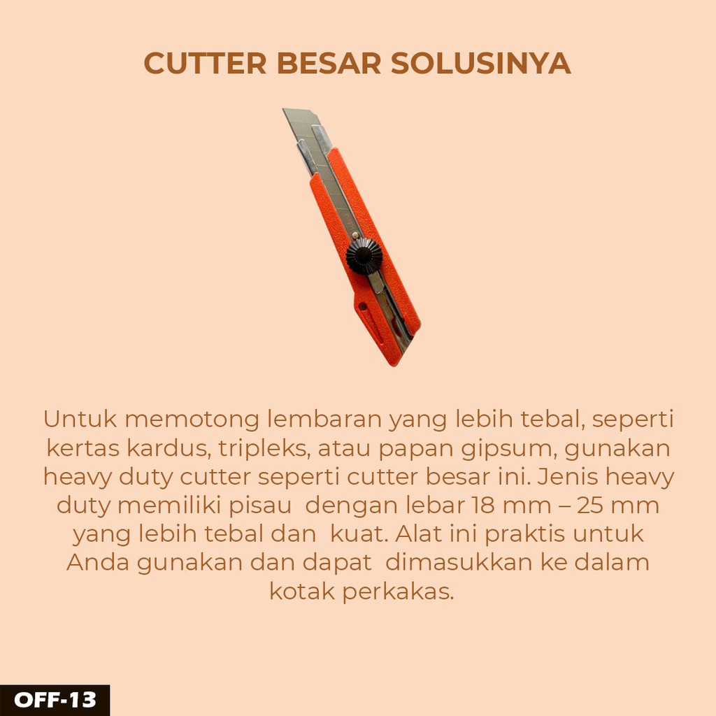 PISAU CUTTER L-500 KENKO BESAR