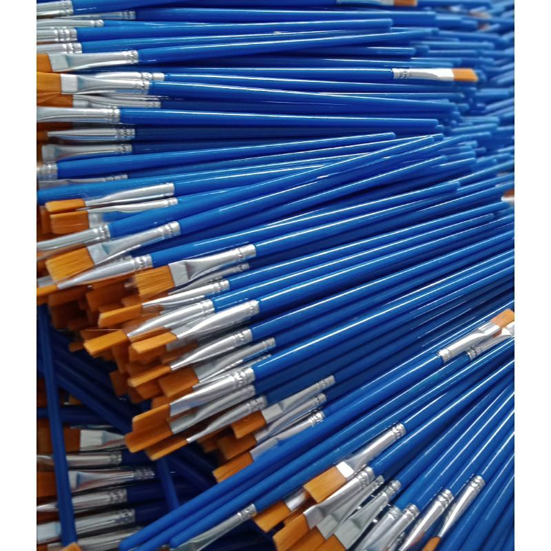 

kuas nylon pipih dan rounded