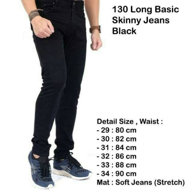 celana jeans hitam skinny / slimfit panjang pria - DC - Levis - Lois - Cheapmonday - PSD