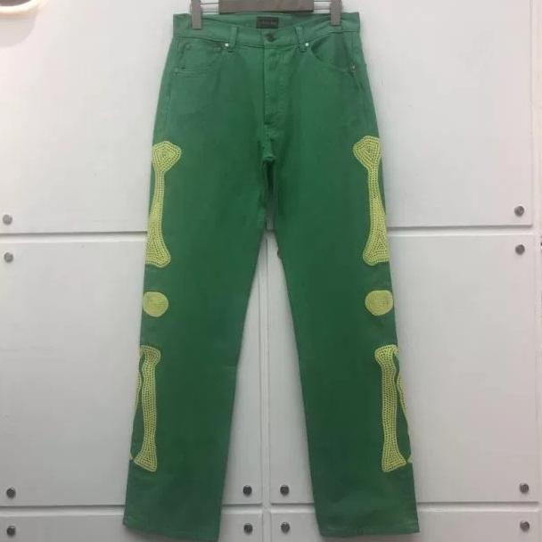 CELANA JEANS KAPITAL KOUNTRY OKAGILLY SKELETON EMERALD DENIM PANTS