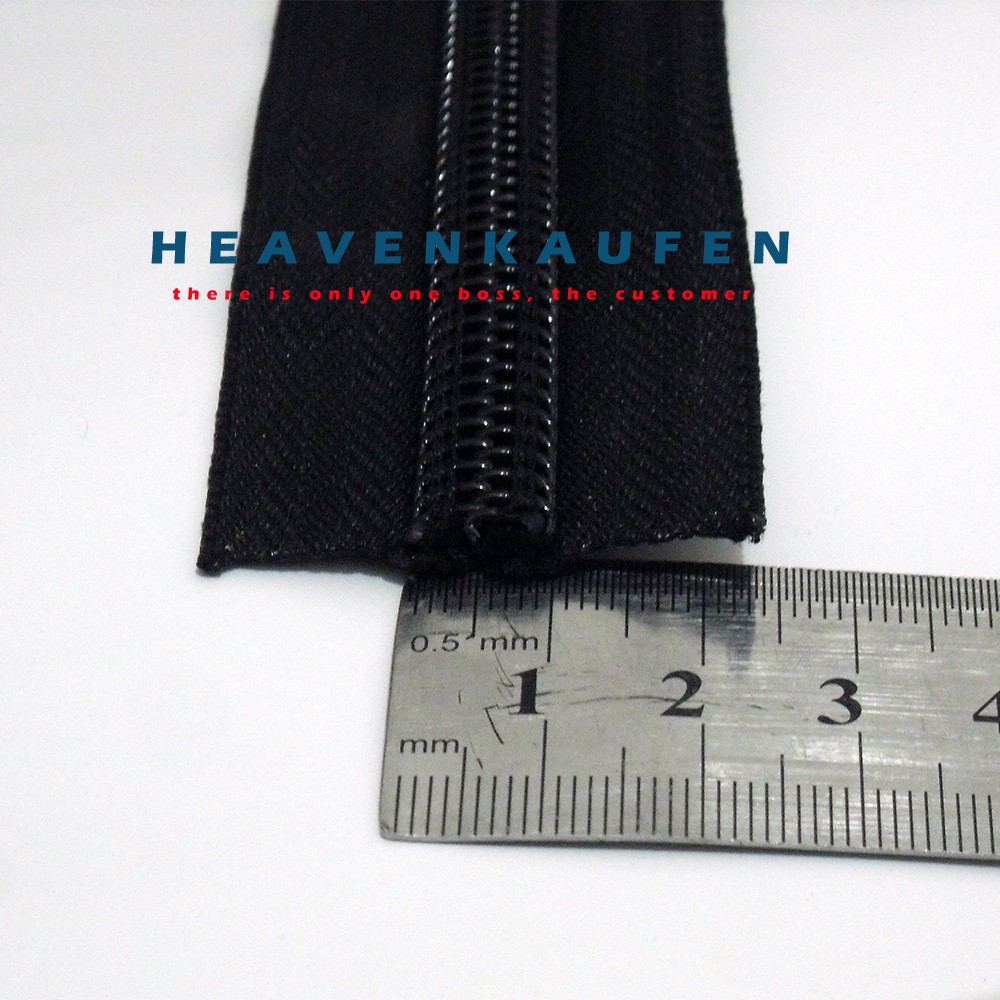 Resleting Zipper YKK No 10 Hitam Meteran