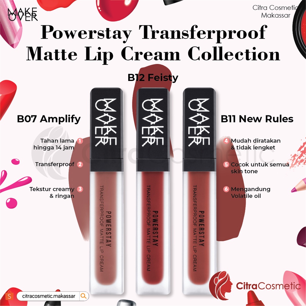 Make Over Powerstay Transferproof Matte Lipcream