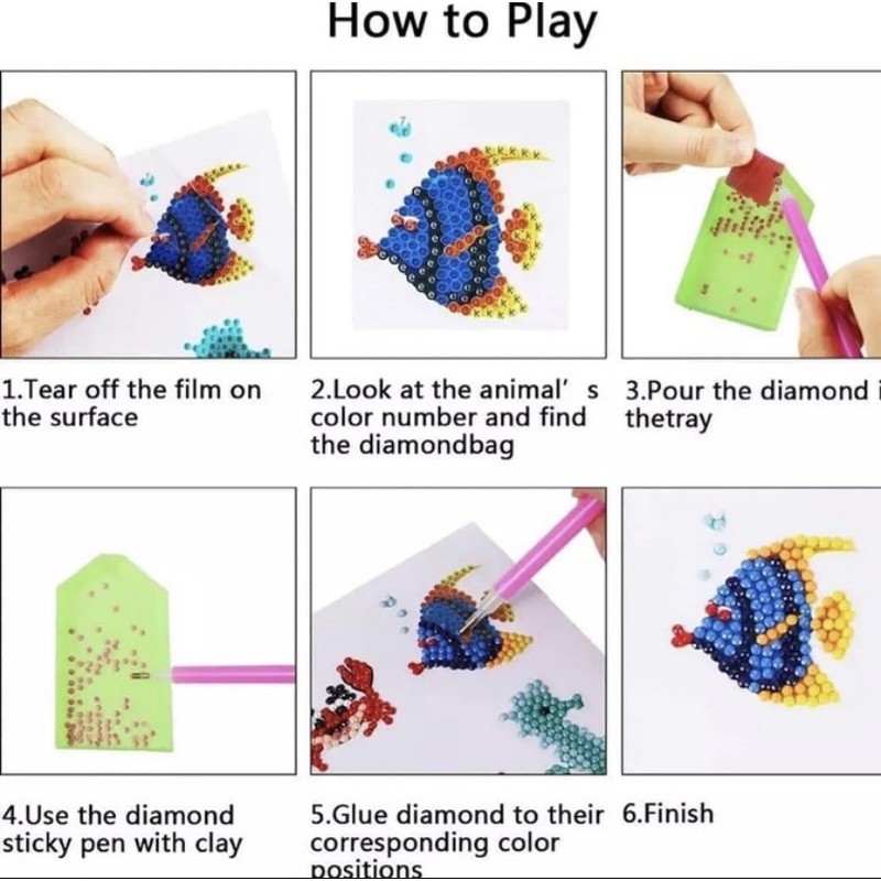 Mainan Anak DIY Diamond Painting Sticker Disney Princess