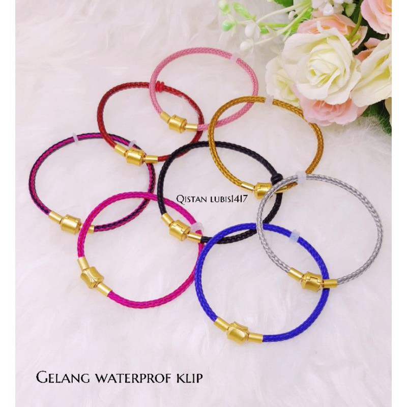 gelang etnik polos watterprof free karet sekat
