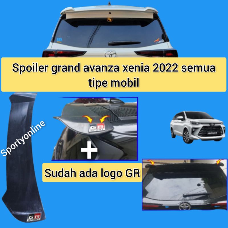 spoiler allnew  avanza xenia veloz 2022 semua tipe mobil free logo GR