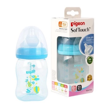 PIGEON Bottle PP Clear Wide Neck 160ml