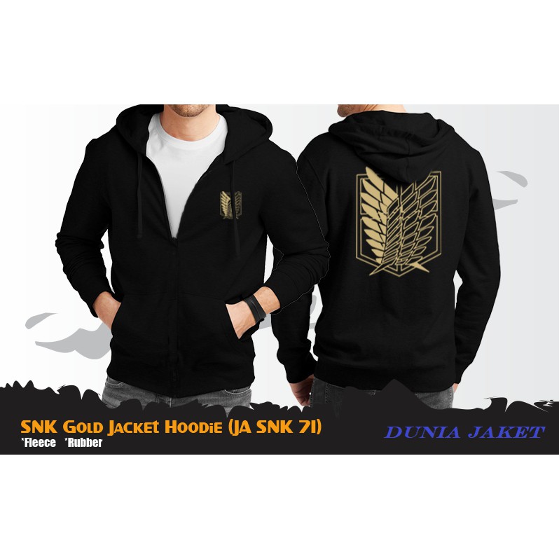 Jaket Anime Shingeki No Kyojin Gold Hoodie - JA SNK 71