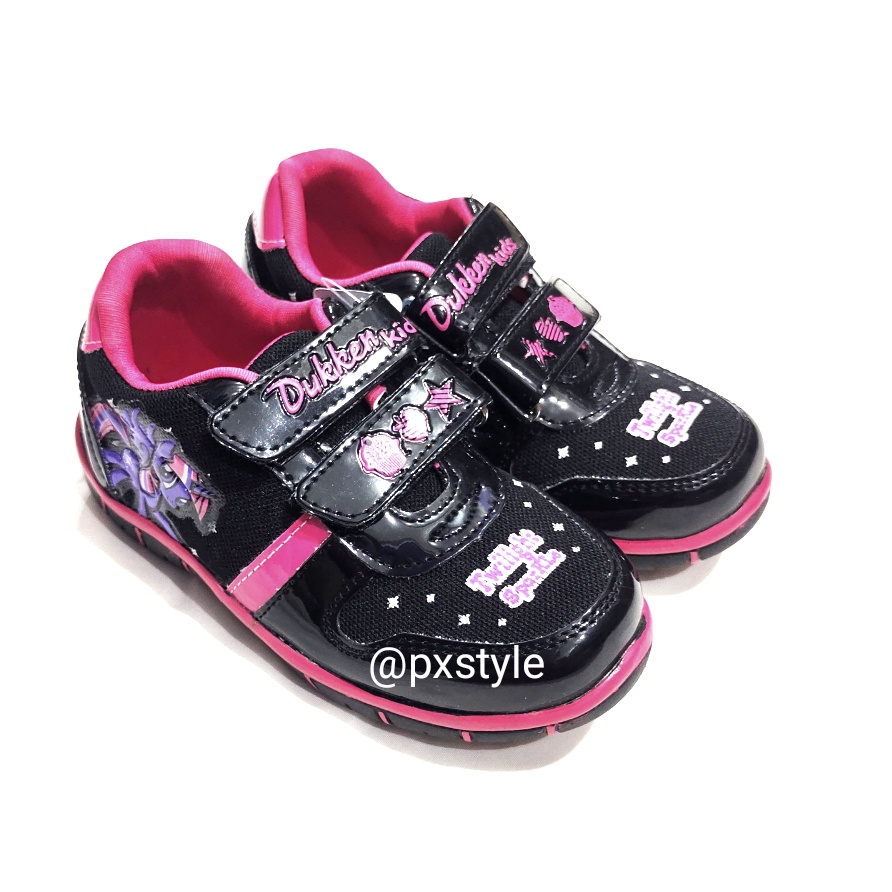 Sepatu Anak Little Pony Perempuan Duken/Sepatu Sekolah Hitam Anak Cewe Little Pony/Sepatu Little Pony