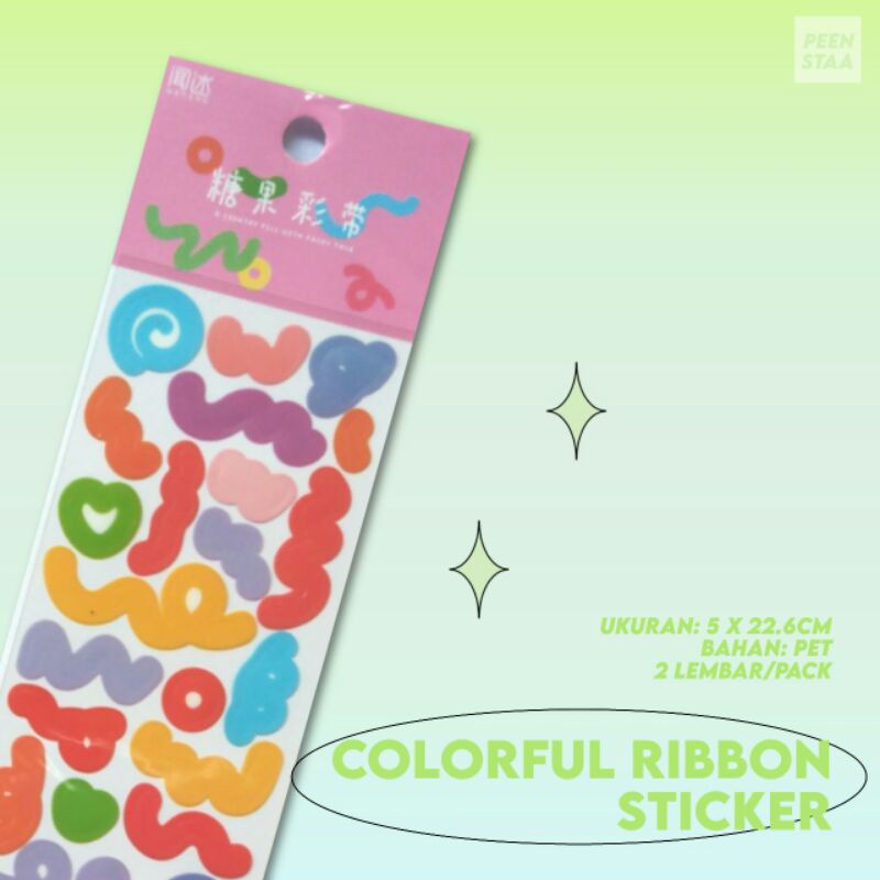 

ribbon stickers deco photocard