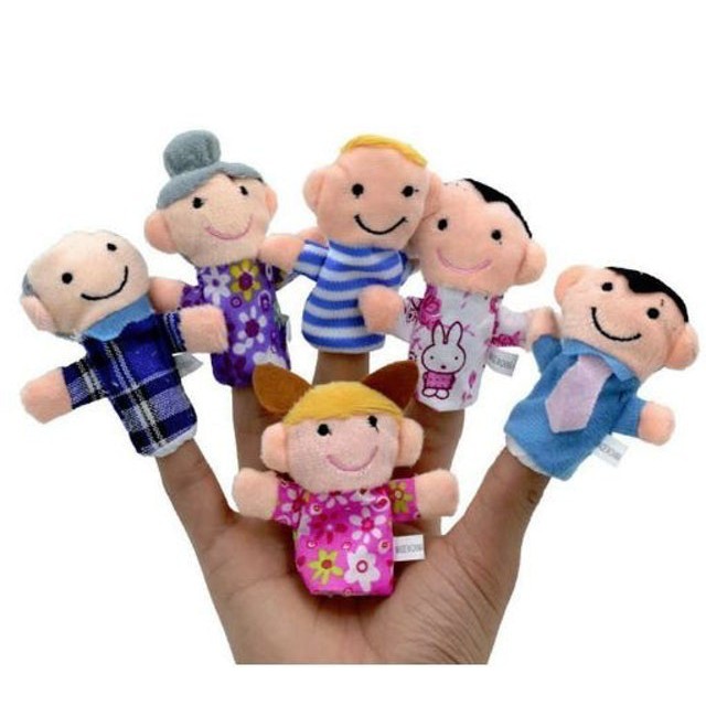 BONEKA JARI FAMILY / BONEKA LUCU/1 SET ISI 6PCS/ BONEKA JARI LUC MURAH
