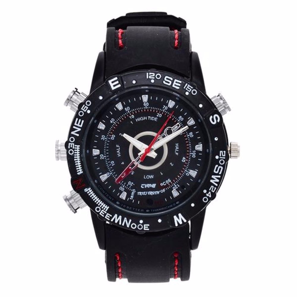 spy jam tangan karet 16gb kamera pengintai