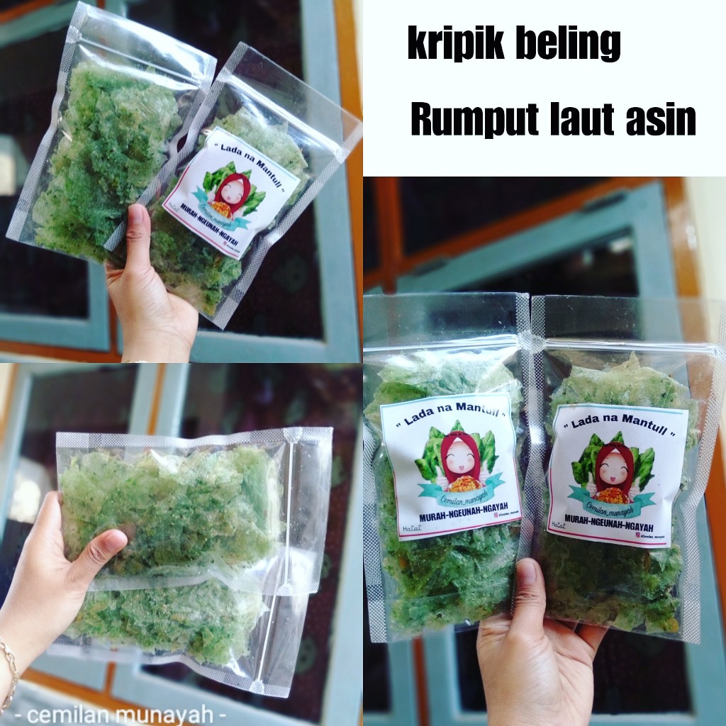 

KRIPIK BELING RUMPUT LAUT ORI/ASIN /KRIPCA KERIPIK KACA