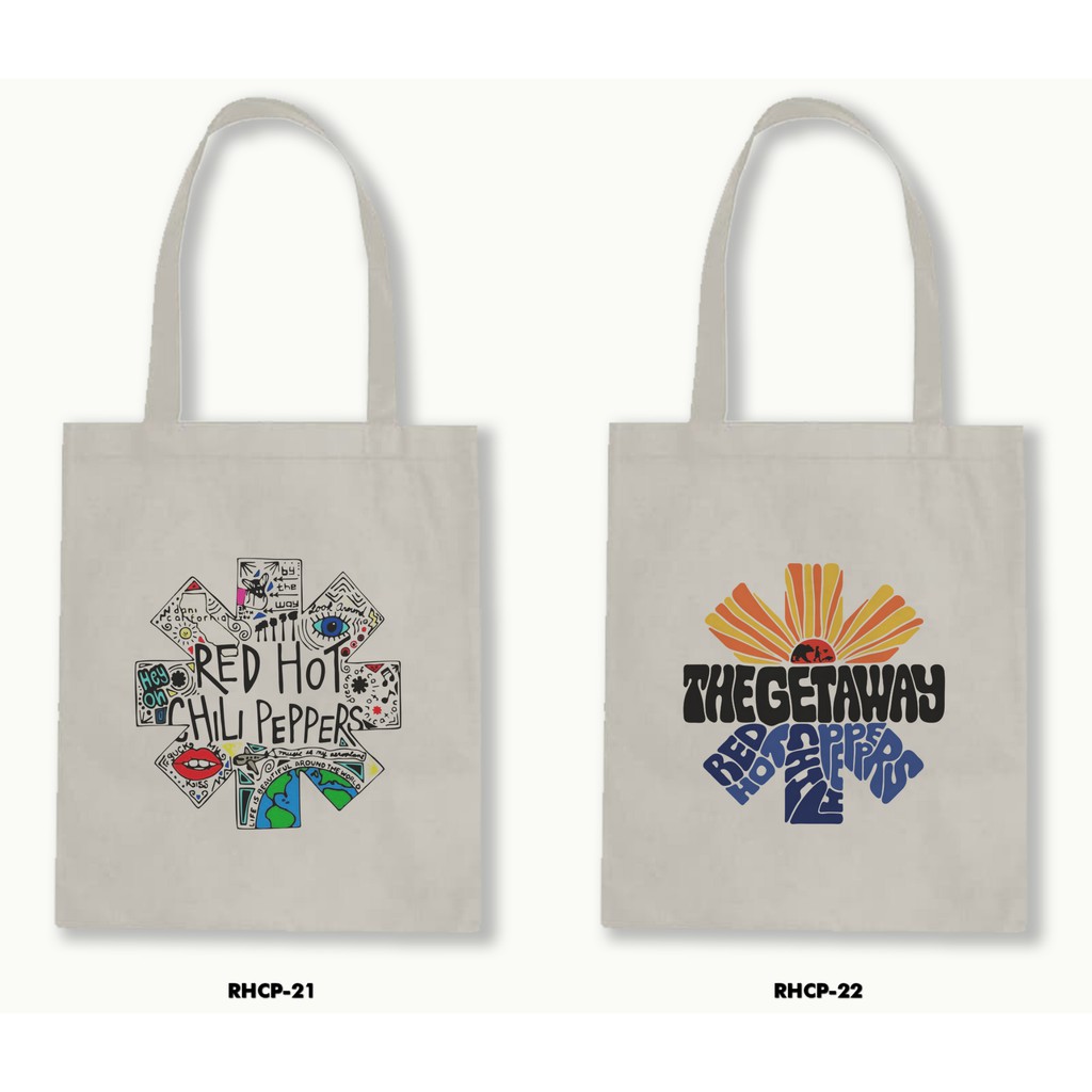 TOTE BAG BLACU - RHCP/RED HOT CHILI PEPPERS .02