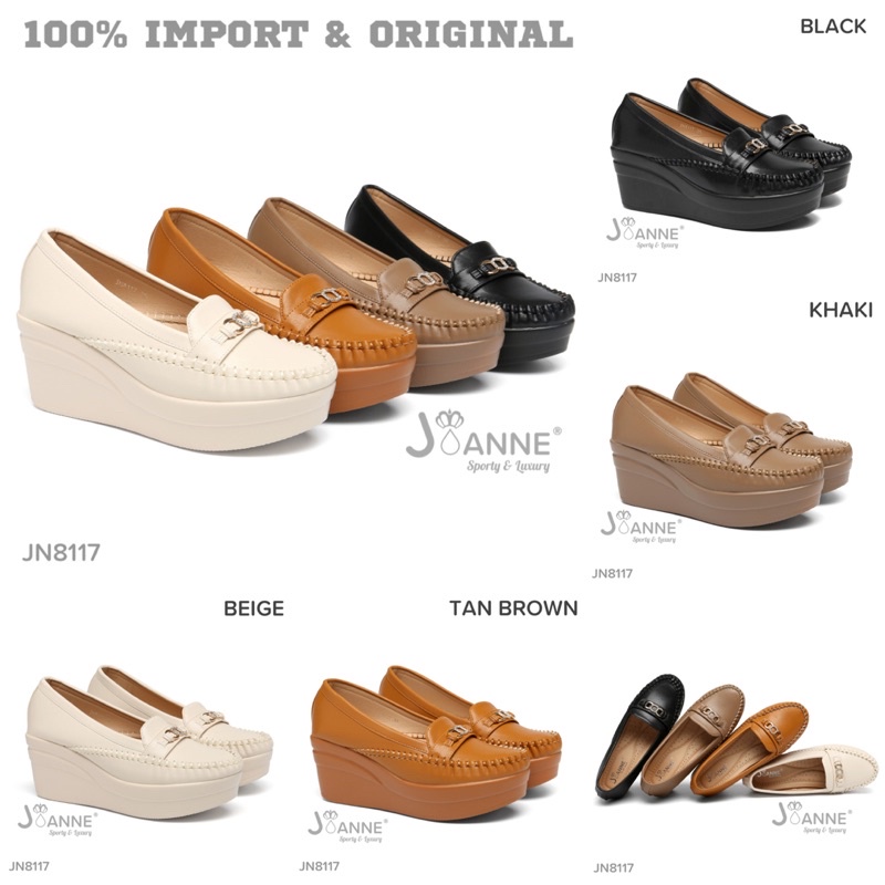 RESTOCK! [ORIGINAL] JOANNE High Wedges Shoes Sepatu Wanita #JN8117