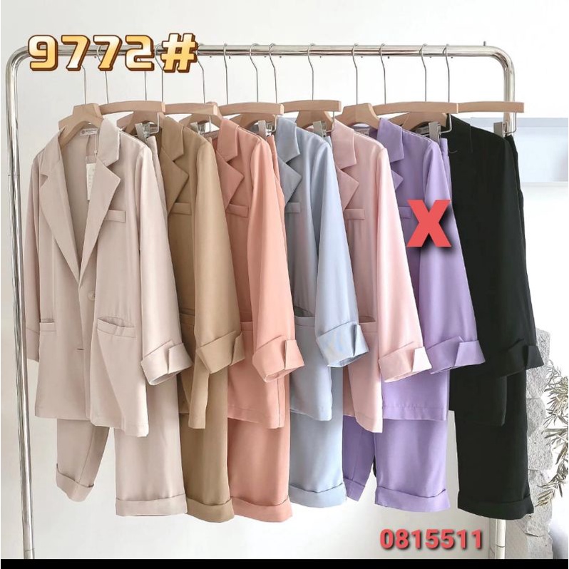 SETELAN BLAZER KIEKIE KANTOR KATUN PRDA FASHION IMPORT