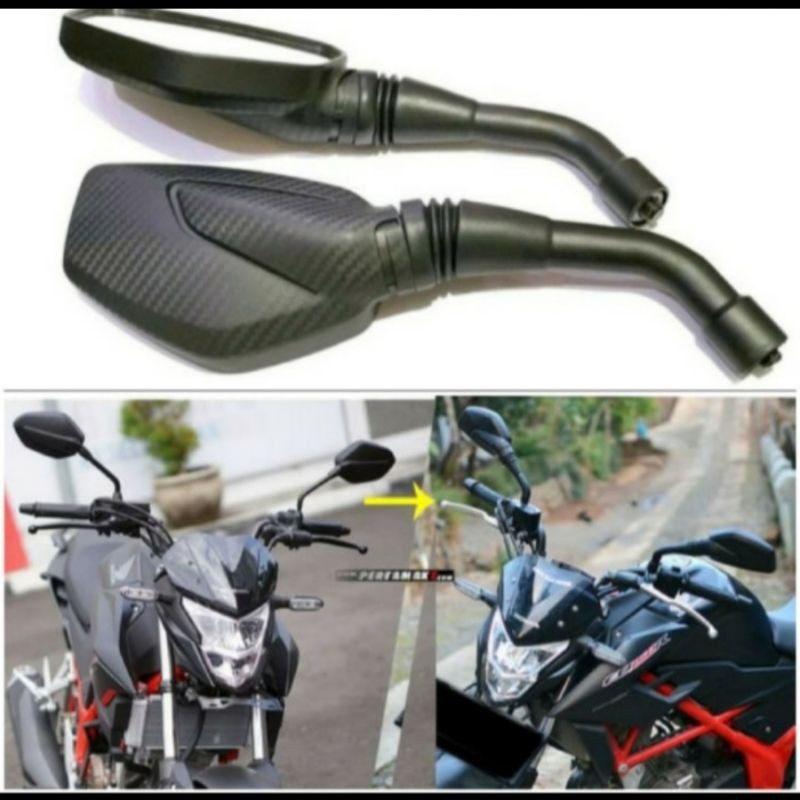 spion pulsar spion standar model pulsar  spion x1 variasi akai racing