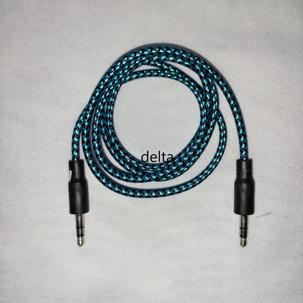 Kabel AUX jack 3,5mm 84cm radio, speaker aktif