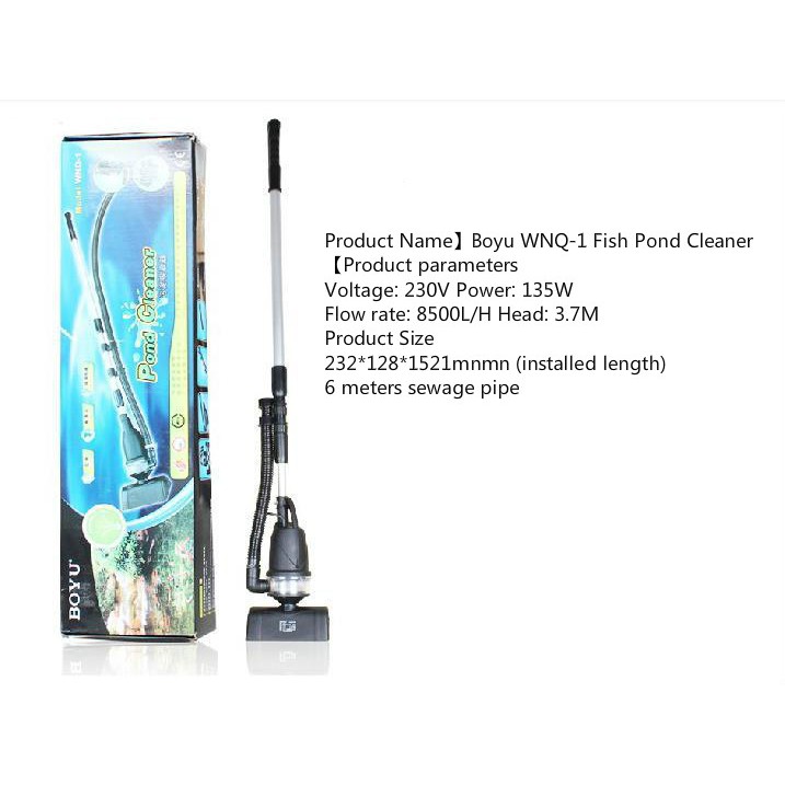 Boyu Pond Cleaner WNQ-1 Alat Pembersih Kolam Penyedot Vacuum Dasar