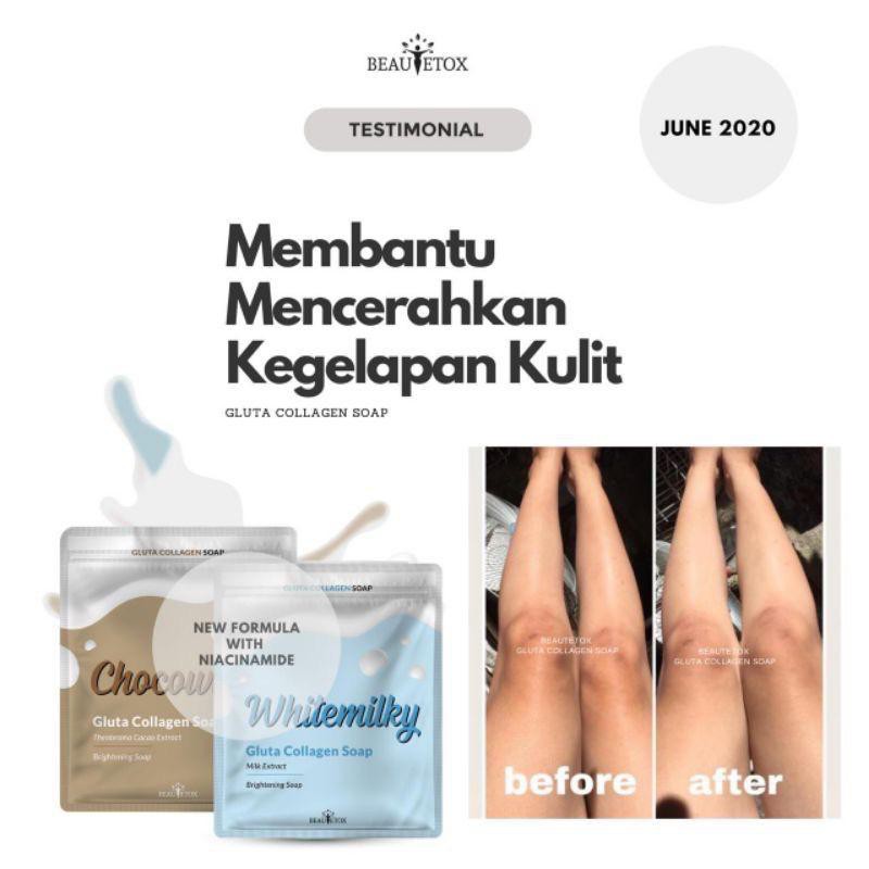 (CYBER) COD PROMO [BPOM] GLUTA COLLAGEN WHITE MAGIC SOAP by BEAUTETOX WHITEMILKY CHOCOWHITE