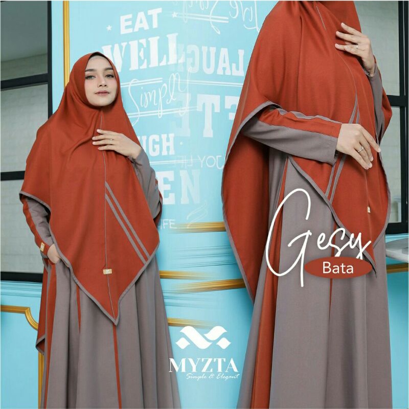 MYZTA-GESY SET DRESS SYARI BY MYZTA TERBARU