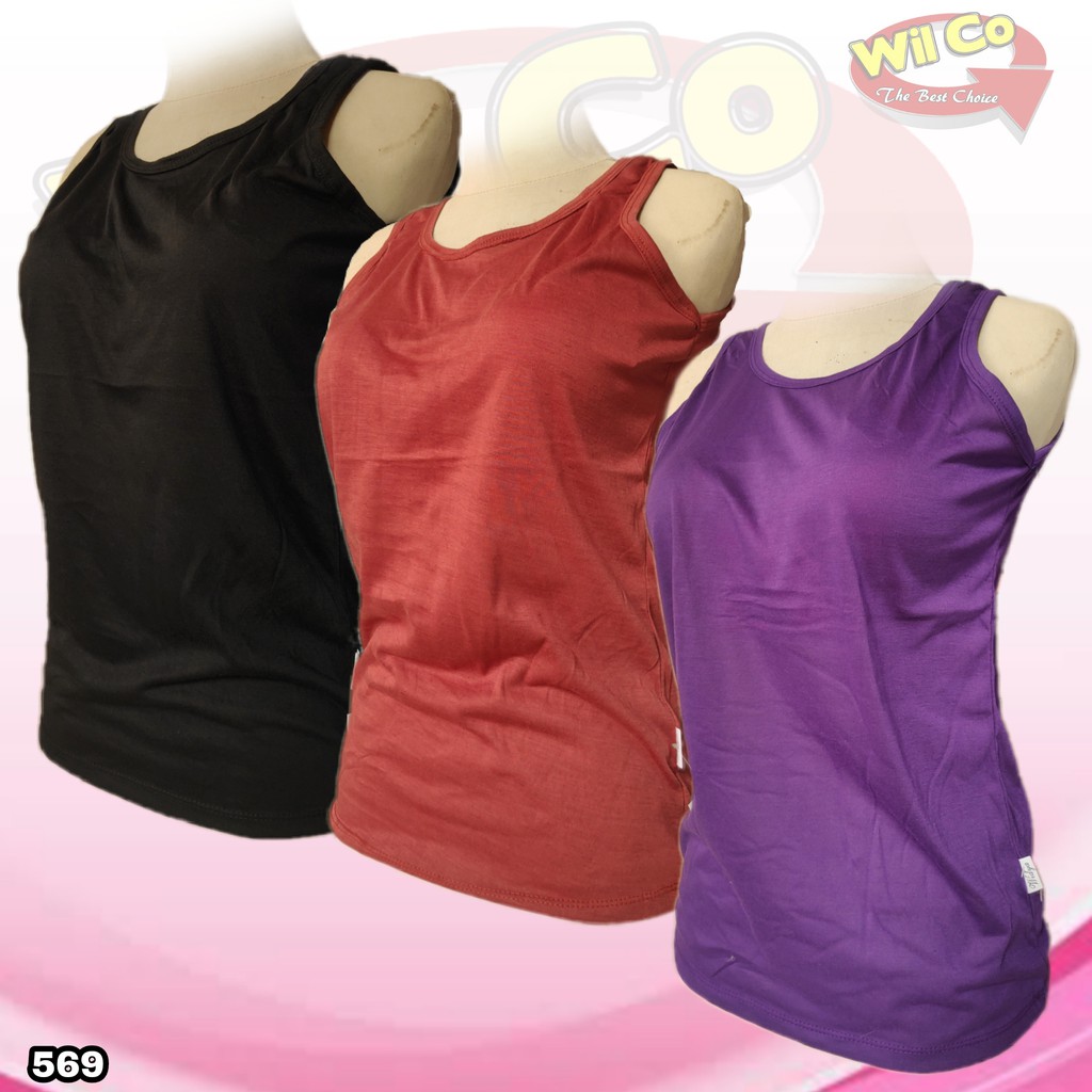 K569 - TANKTOP/KAMISOL ATASAN PAKAIAN DALAM WANITA WIDYA TALI LEBAR ALL SIZE