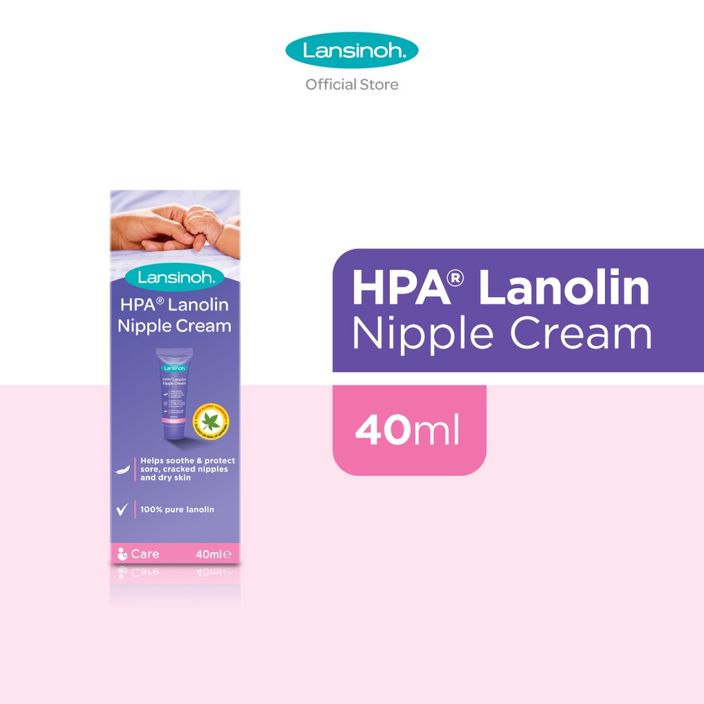 LANSINOH HPA Lanolin For Sore Nipples Cream 40Ml - Krim Puting Lecet