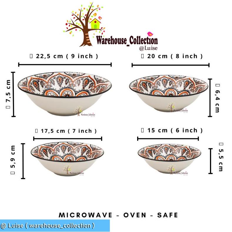 Mangkok Keramik JAPANESE / Bohemian Style Bowl / Mangkuk Jepang / Mangkok Cantik