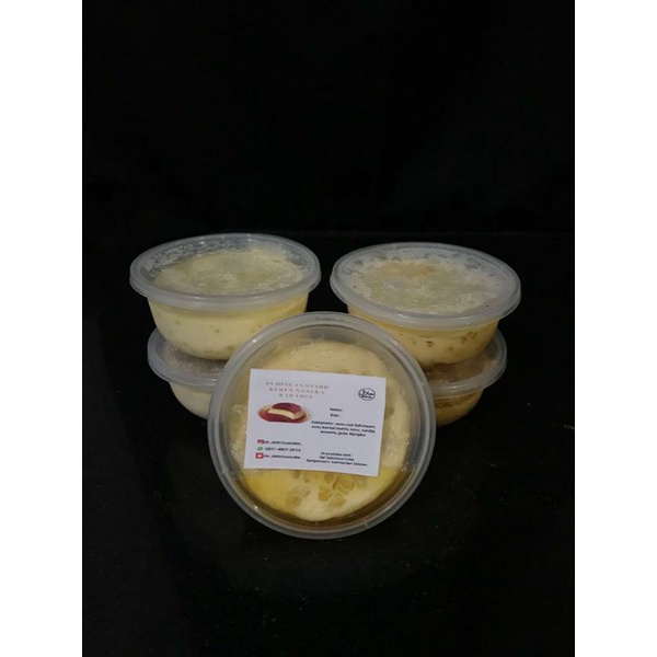 

Puding Custard Kukus Nangka Karamel