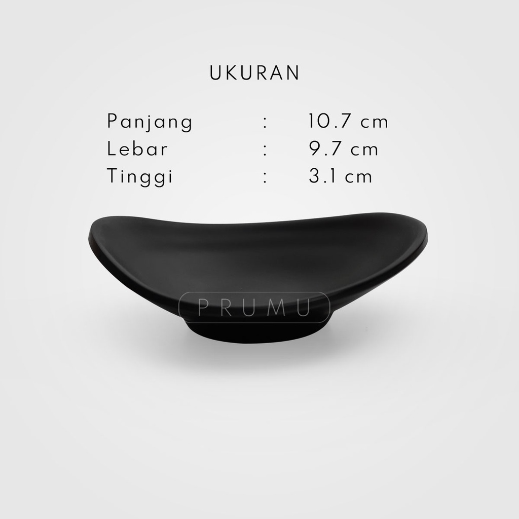 PRUMU Melamine Stone Piring Sambal - Wadah Saos - Piring Saos - Wadah Sambal - Tempat Sambal - Tempat Saos Golden Dragon P9604A