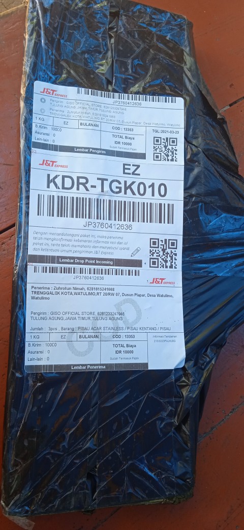 Pisau Acar Stainless / Pisau Kentang / Pisau Timun / Pisau Wortel / Pisau Serbaguna Murah