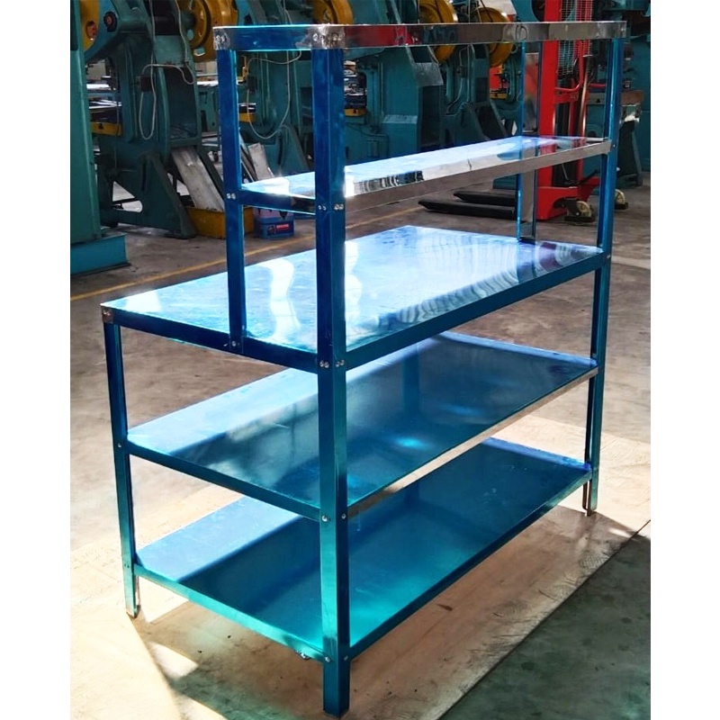 TERMURAH Meja Rak Stainless Steel MrDapur MS 4 BISA GOSEND INSTANT