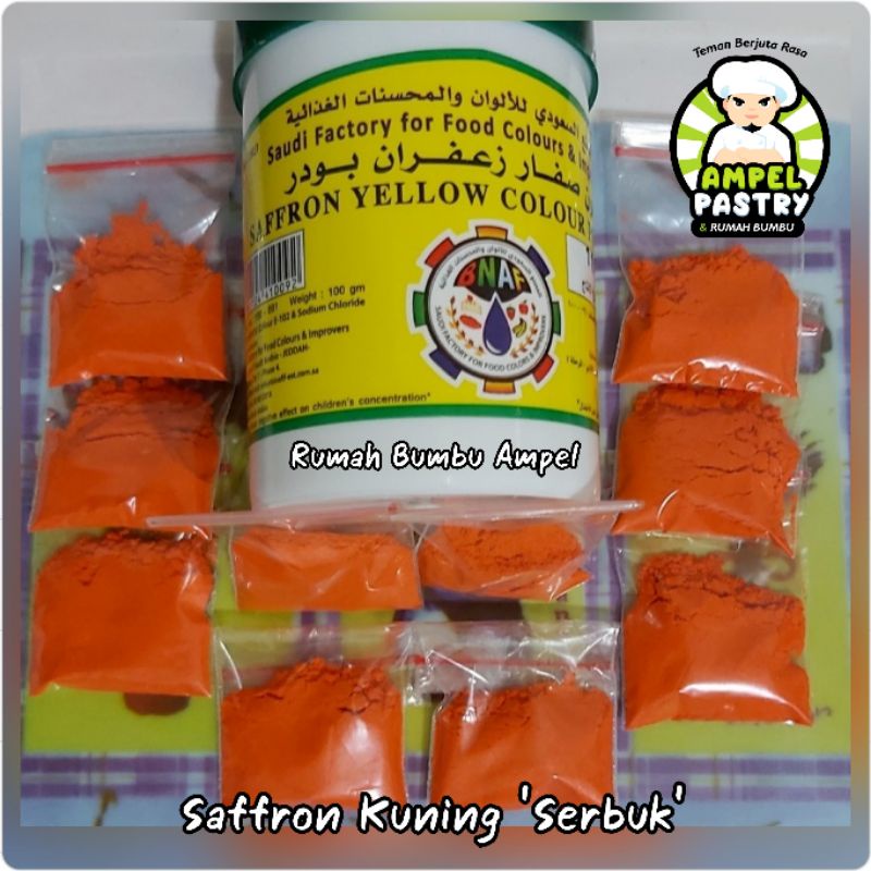 

Saffron Bubuk 5 Gram (Kuning, Merah, Orange)