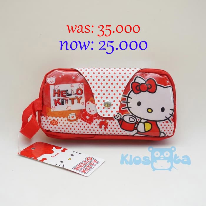 

tempat pensil hello kitty red