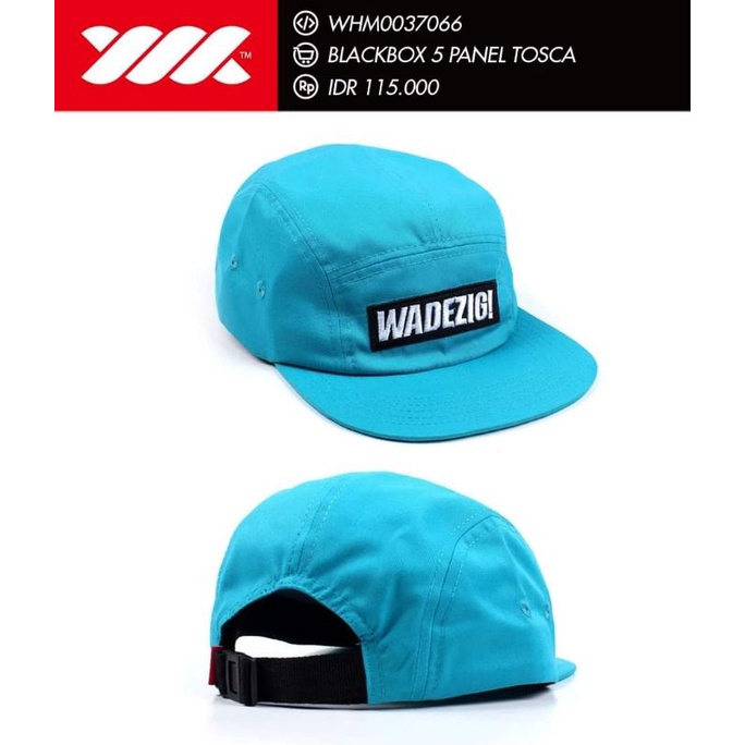WADEZIG BLACKBOX 5 PANEL TOSCA / Topi 5 Panel Distro Original / Topi Panel Distro / 5 Panel Cap / 5 