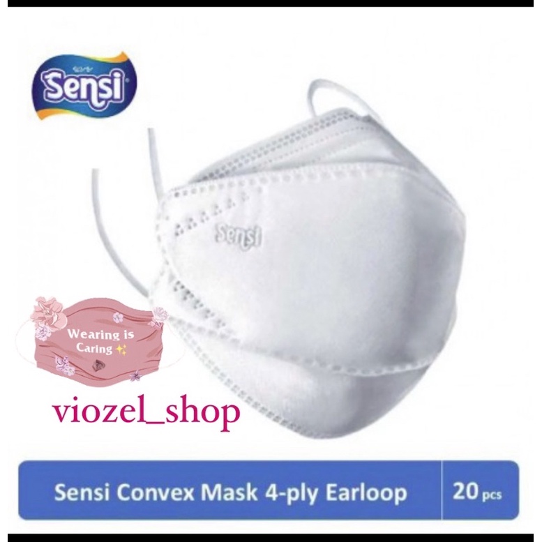 Masker Sensi Convex 4 ply PUTIH