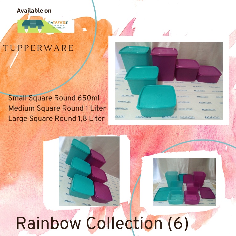 Rainbow Collection II Tupperware II Tempat Makanan