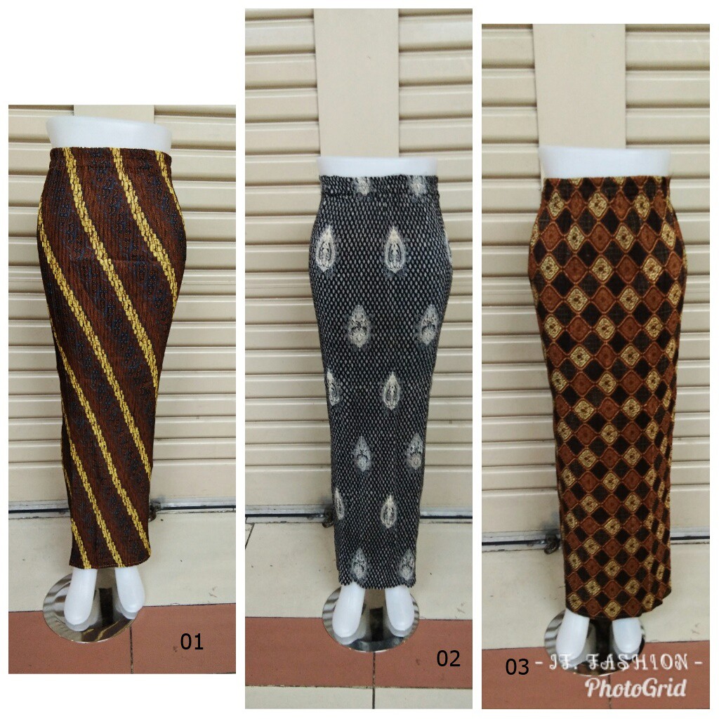 SB Collection Rok Plisket Melly Maxi Panjang Jumbo Batik Wanita