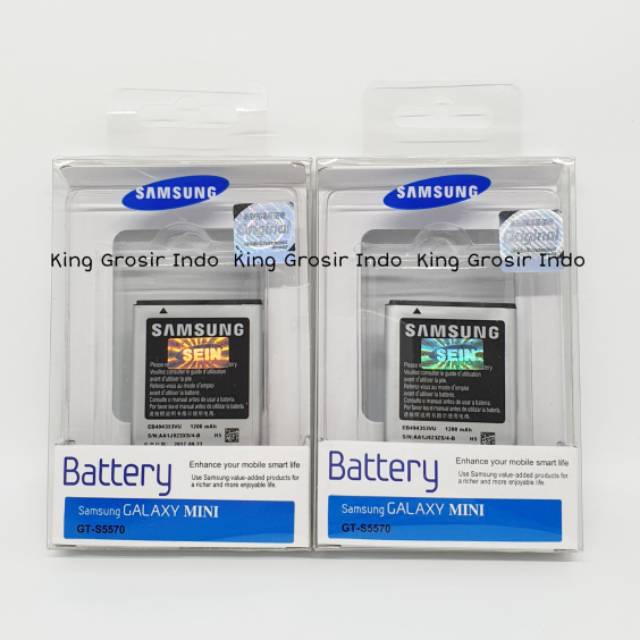 dc88 - Baterai Samsung Galaxy Mini S5570 S5330 S5280 S5282 S7230 Original 100% Battery Batre