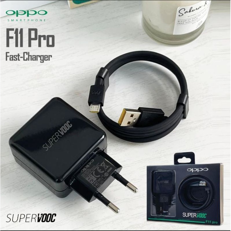 CHARGER BLACK OPPO F11 PRO VOOC ORIGINAL GT