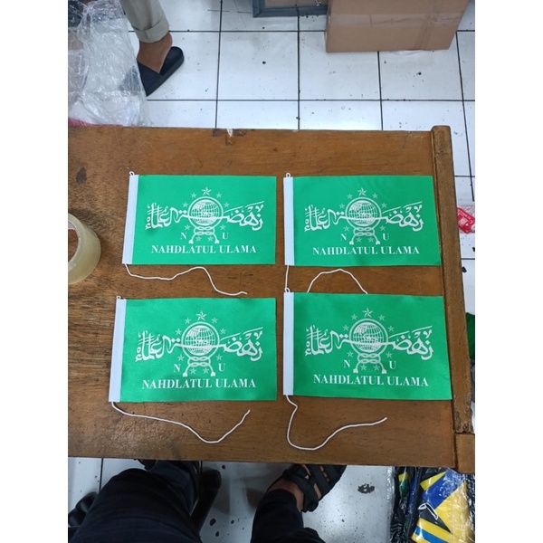 Bendera meja custom logo