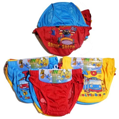 6 Pcs Lebih murah Celana Dalam Anak Multicolor Motif Kartun Karakter Htman Random-Vegasusstore1 (COD)