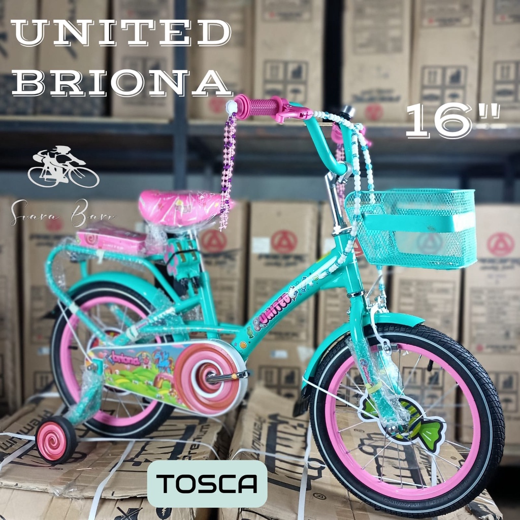 SEPEDA ANAK PEREMPUAN UNITED BRIONA 16 INCH